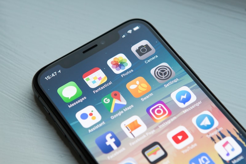 Aplicativo mobile em smartphone